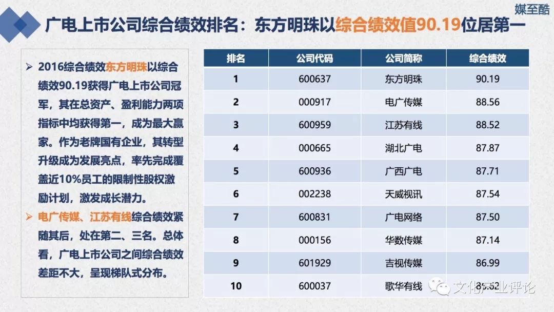 广播电视上市公司财务绩效报告