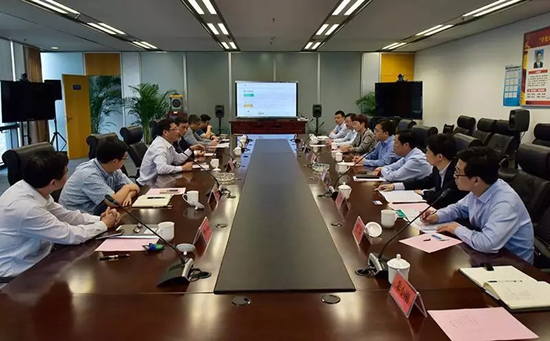 江苏农行领导到江苏有线交流座谈