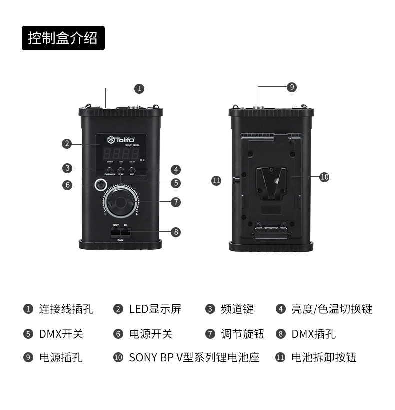 让拍摄更简单-图立方专业LED补光灯SK-D1200BL！