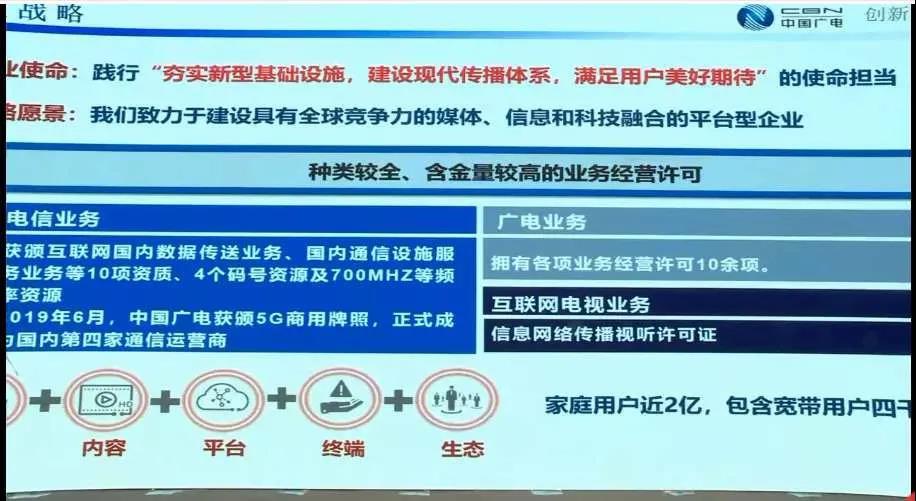 宋起柱:中国广电目前正在申请固网通话牌照