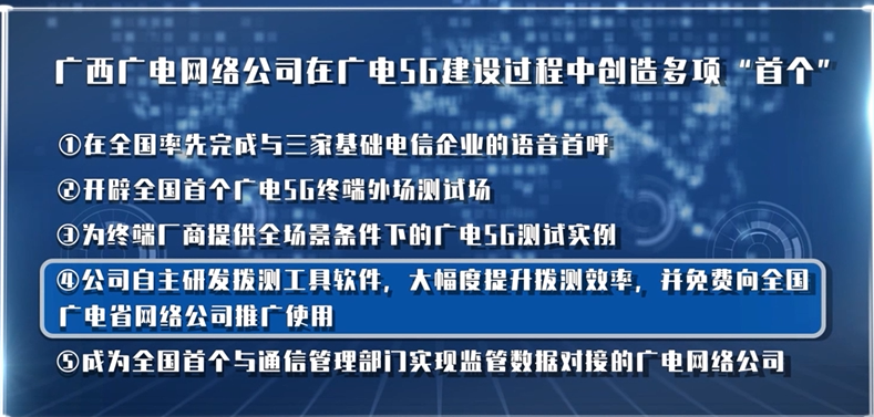 广西广电5G拨测工作助力广电5G放号起航