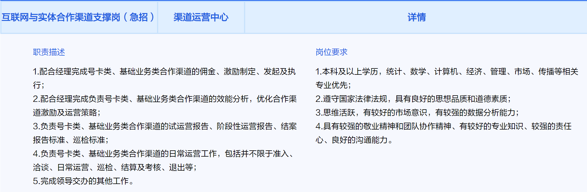 急招这5个岗位！中广电移动社招涉及6大业务部门121个岗位