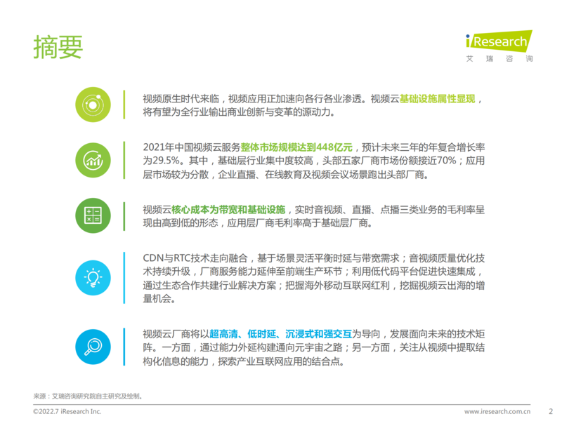 2022年中国视频云服务研究报告