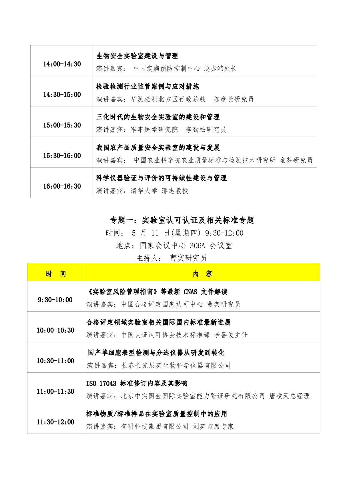 重要消息|第四届中国实验室发展大会日程安排发布