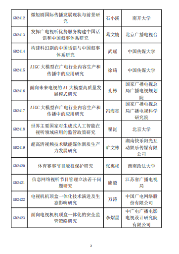 中国广电电视机机顶盒一体化项目入围广电总局年度研究项目名单